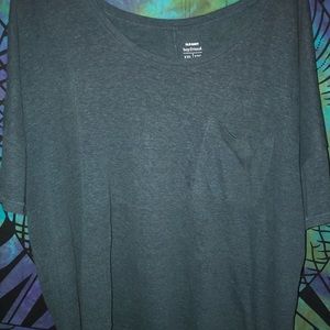 green quarter sleeve boyfriend shirt